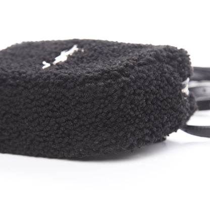 Saint Laurent Shearling Monogram Lou Belt Bag Black 9 of 9