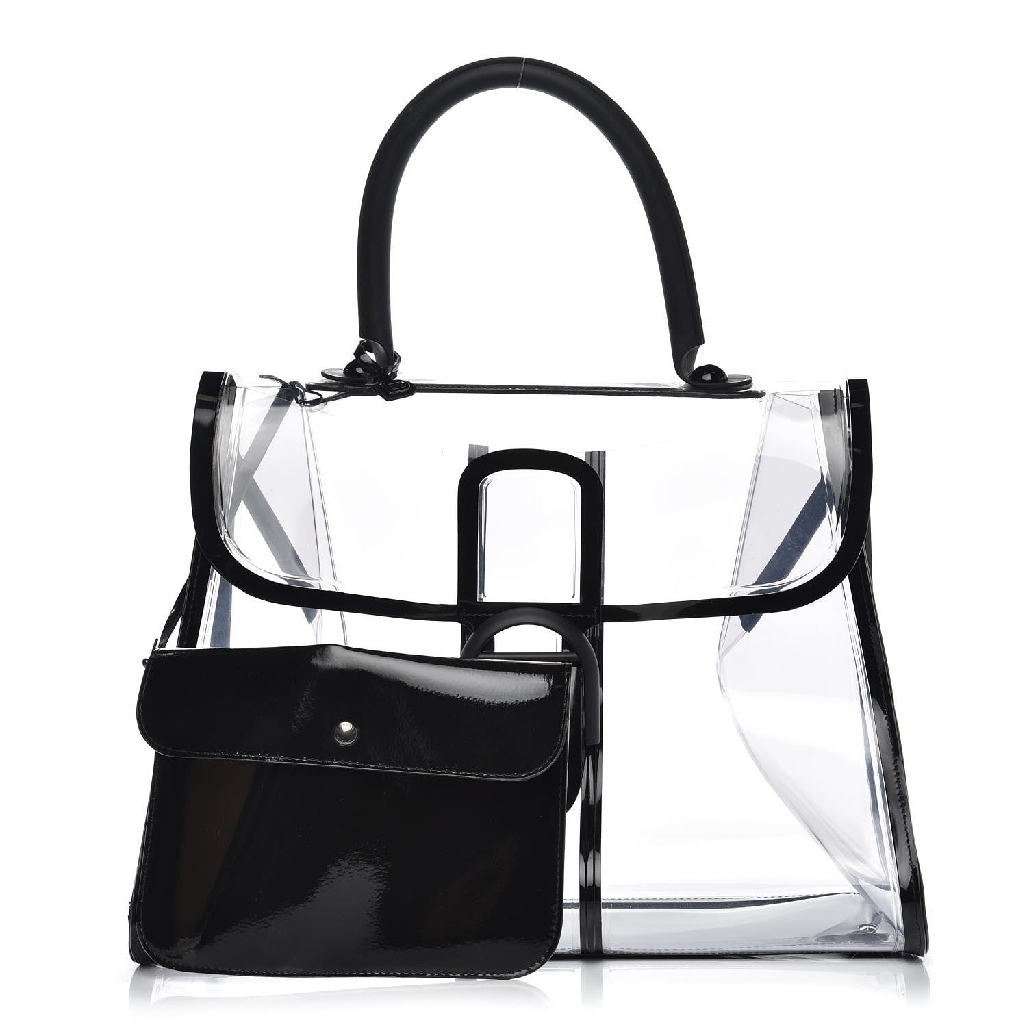 Delvaux PVC X Ray Brillant Satchel Black 5 of 9