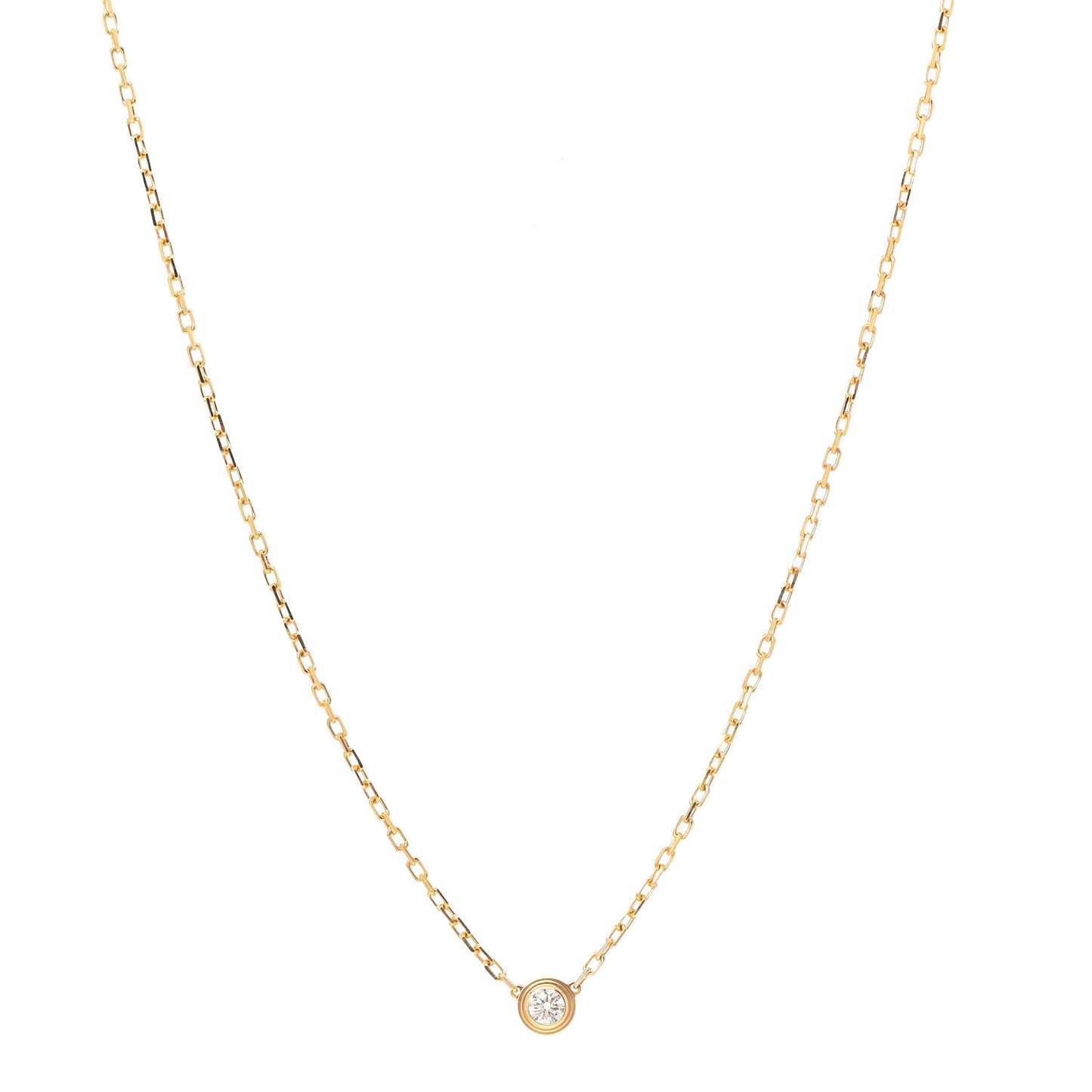 18K Yellow Gold Diamond SM D'Amour Pendant Necklace