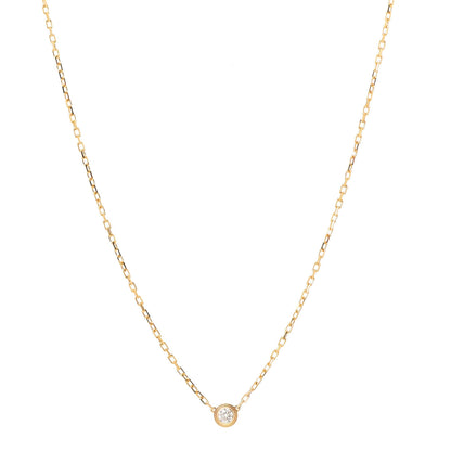 Cartier 18K Yellow Gold Diamond SM D'Amour Pendant Necklace 1 of 5