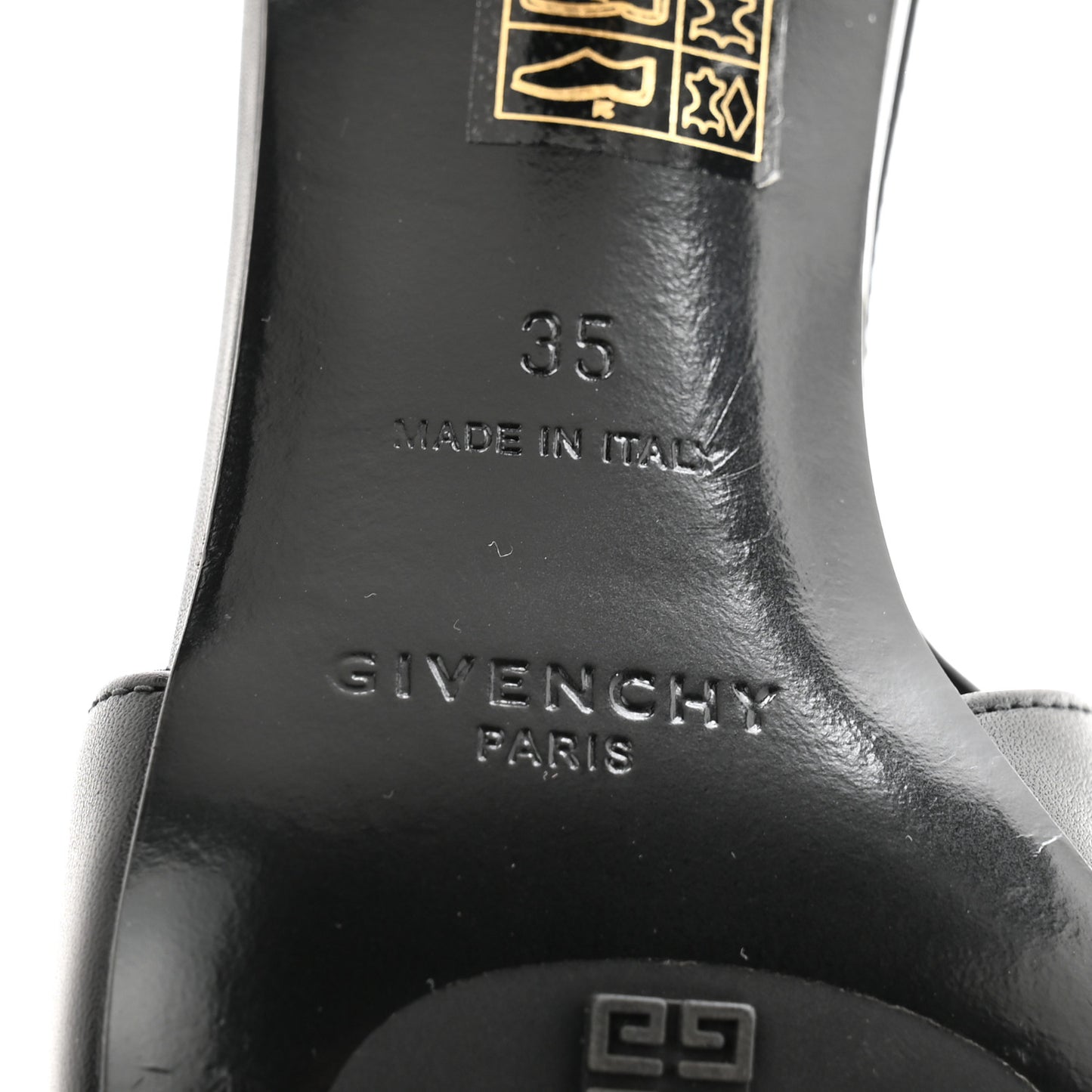 Calfskin G Cube 50mm Slingback Pumps 35 Black