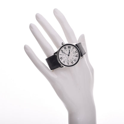 Cartier Stainless Steel Alligator 36mm Ronde Solo Automatic Watch 2 of 11