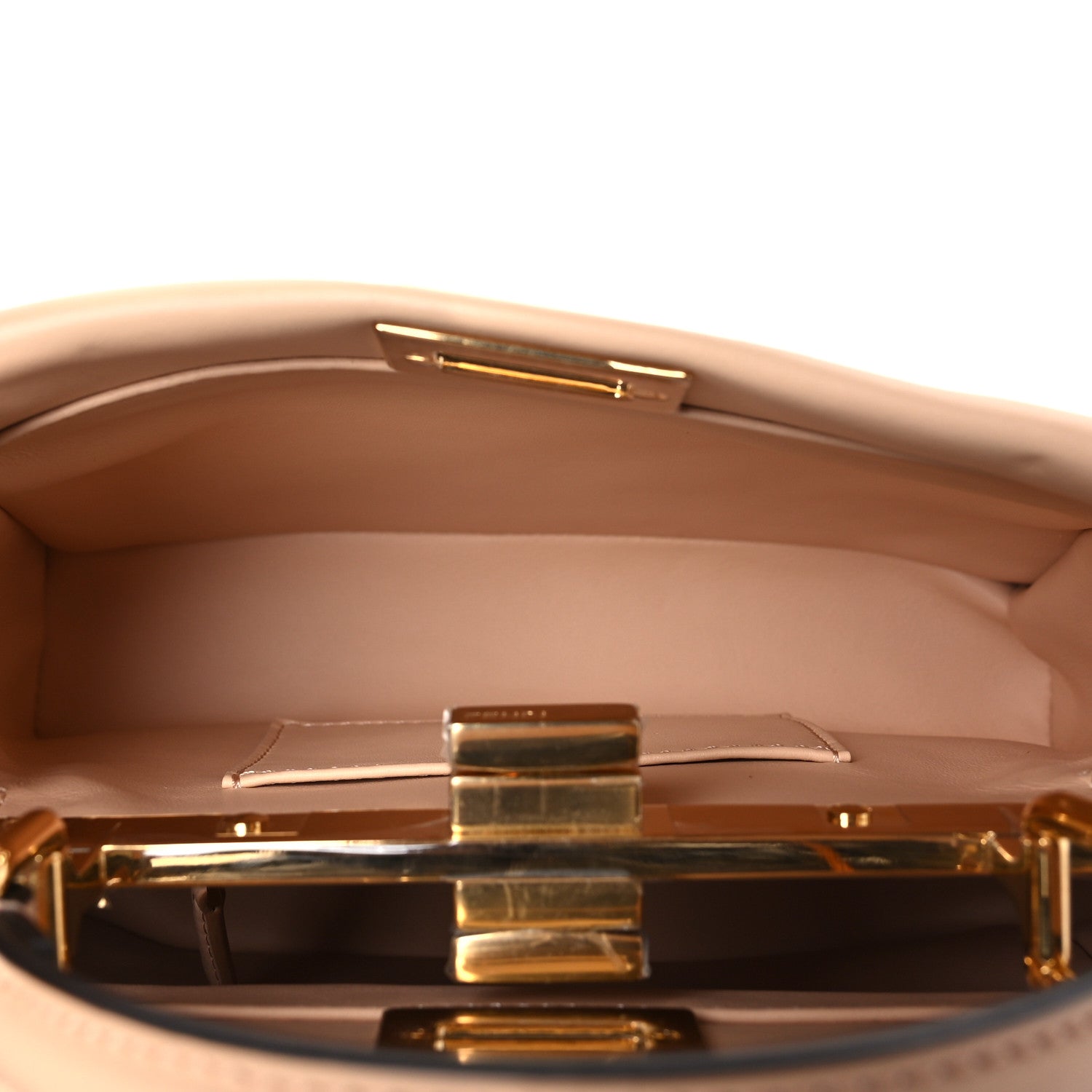 Fendi Vitello Grace Intreccio Mini Peekaboo Iconic Satchel Light Rose 5 of 9