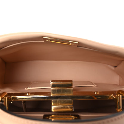 Fendi Vitello Grace Intreccio Mini Peekaboo Iconic Satchel Light Rose 5 of 9