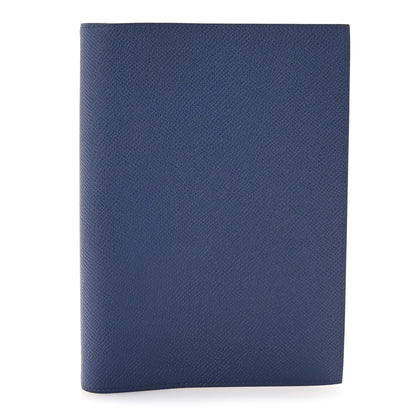Hermes Epsom Globe Trotter Agenda Cover GM Bleu Saphir Vert Cactus 1 of 8
