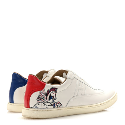 Hermes Calfskin Pegase Pop Womens Quicker Sneakers 36.5 White Multicolor 5 of 10