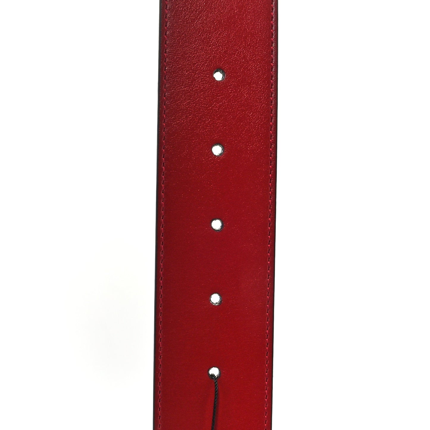 Plutone Calfskin Double G 40mm Belt 90 36 Rosso