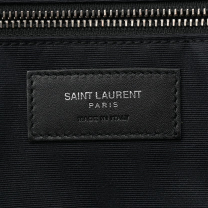 Saint Laurent Suede Flat Messenger Bag Black 6 of 11