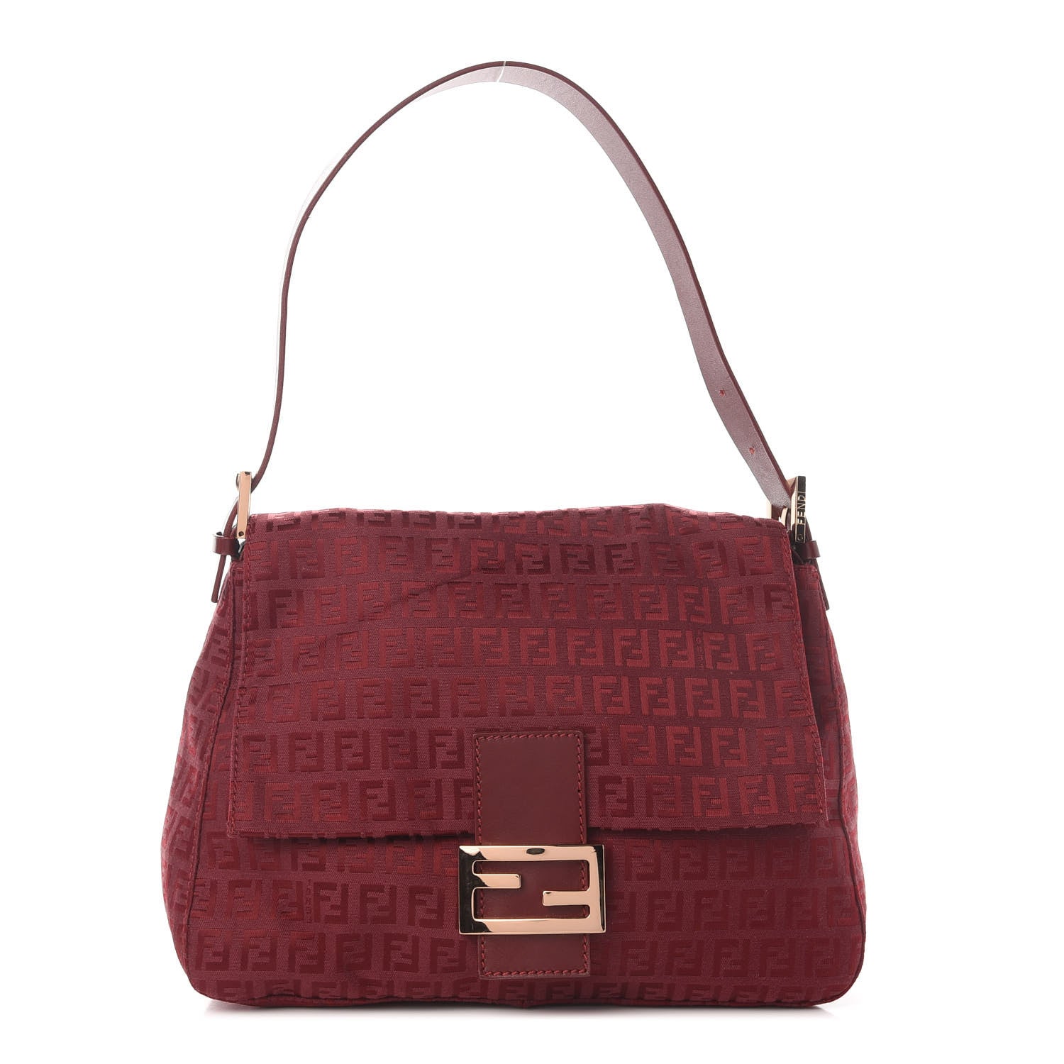 Fendi Zucchino Mama Baguette Red 1 of 9