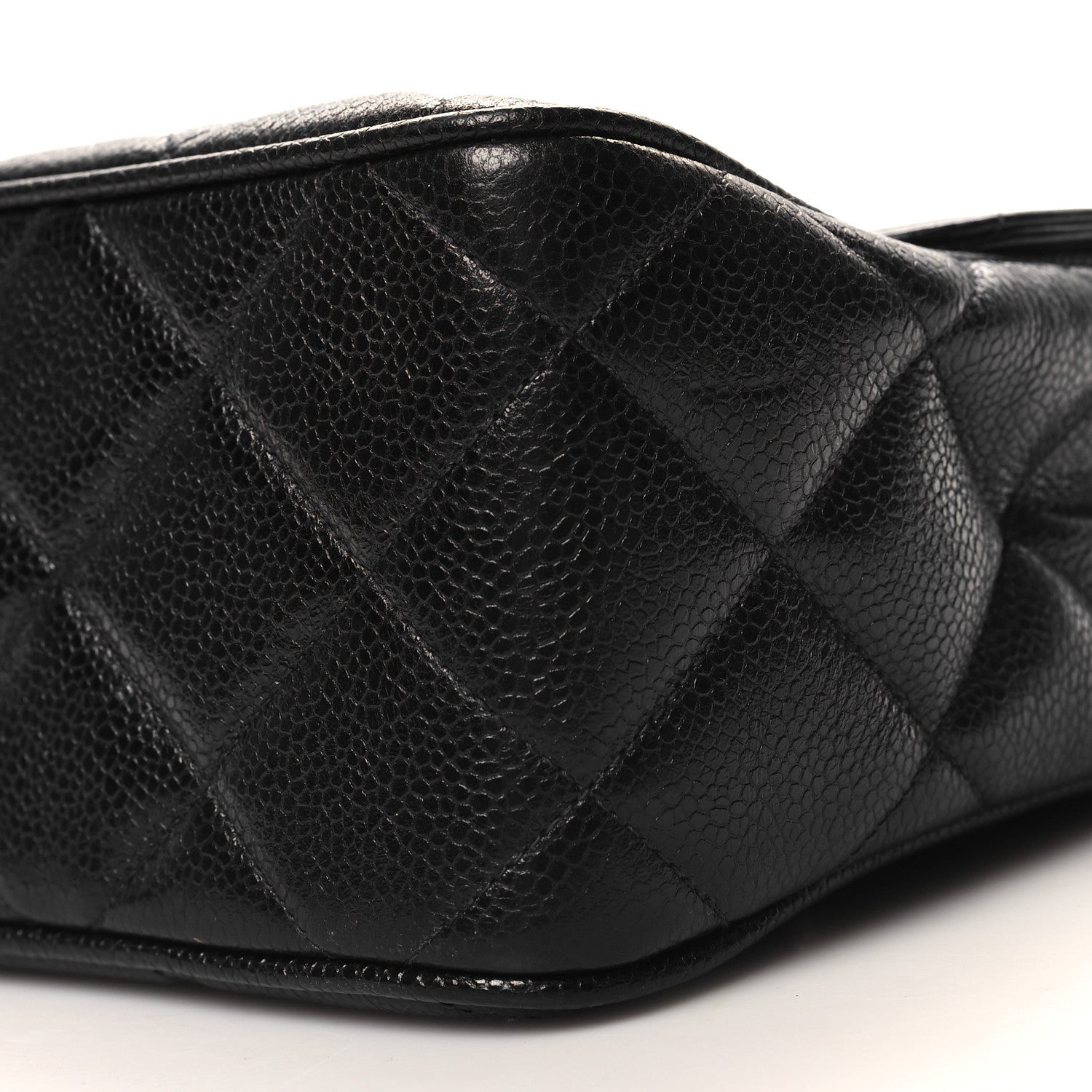 Chanel Caviar Quilted Jumbo Square Flap Black 10 of 10