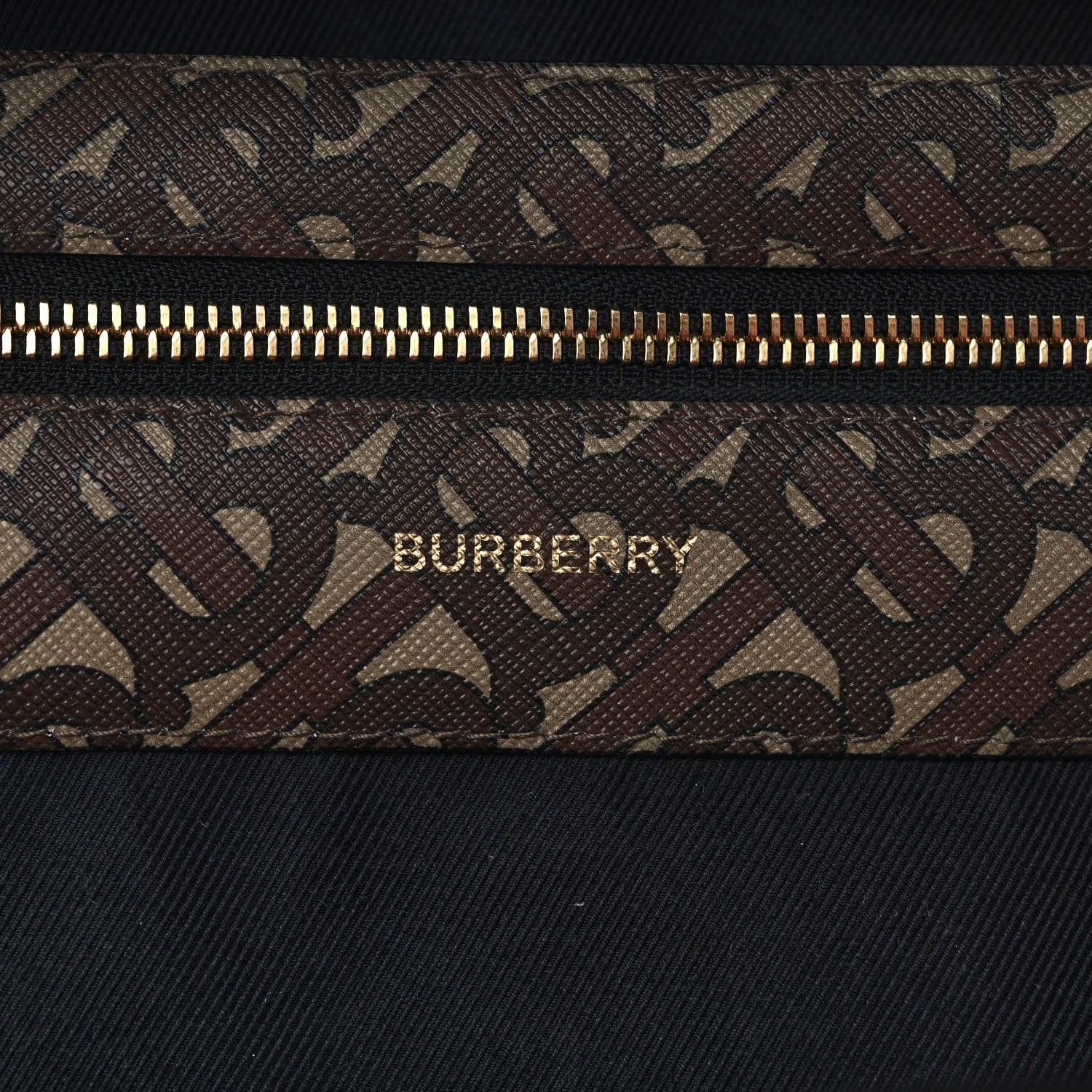 Burberry E-Canvas Monogram Stripe Backpack Bridle Brown 6 of 9