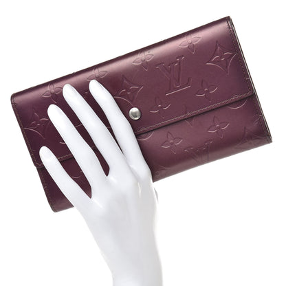 Louis Vuitton Mat Monogram Porte Tresor International Wallet Violet 2 of 18