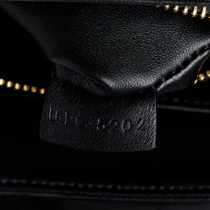 Celine Satinated Calfskin Mini 16 Top Handle Bag Black 9 of 14