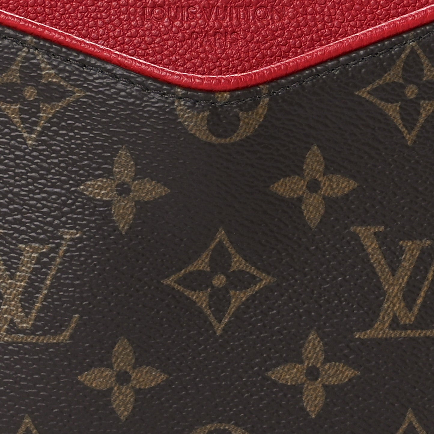 Monogram Pallas Clutch Cherry