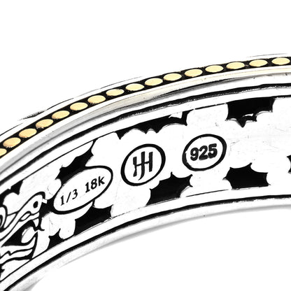 John Hardy Sterling Silver 18K Yellow Gold Naga Kick Cuff Bracelet 3 of 3
