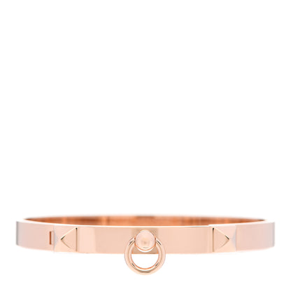 Hermes 18K Rose Gold PM Collier De Chien Bracelet SH 1 of 5