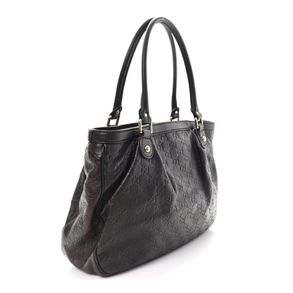 Gucci Guccissima Medium Sukey Top Handle Tote Chocolate 3 of 10