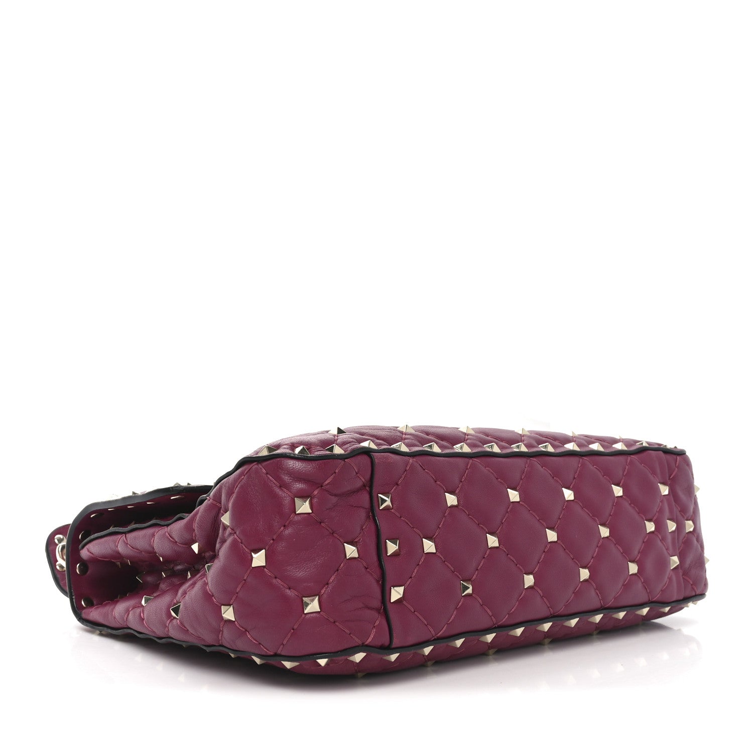 Valentino Garavani Nappa Medium Rockstud Spike Shoulder Bag Camelia 4 of 8