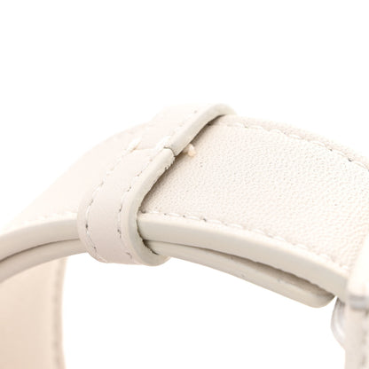 Bottega Veneta Lambskin Maxi Intrecciato Cassette Crossbody Bag White 10 of 10