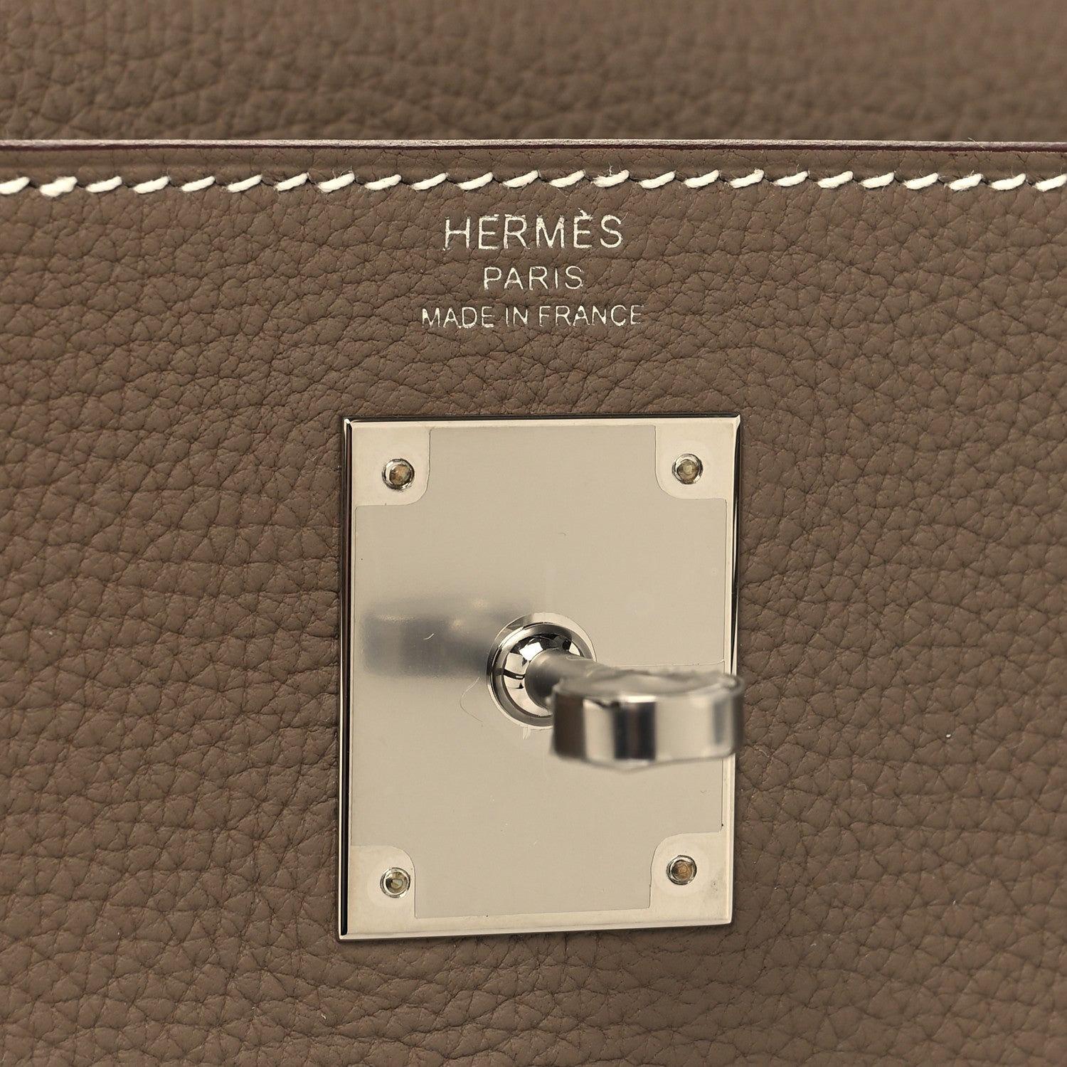 Hermes Togo Kelly Retourne 28 Etoupe 6 of 13
