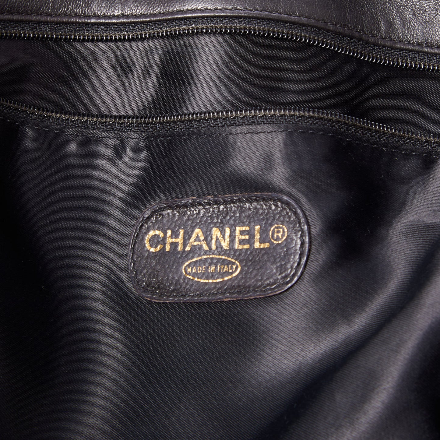 Lambskin CC Shoulder Bag Black