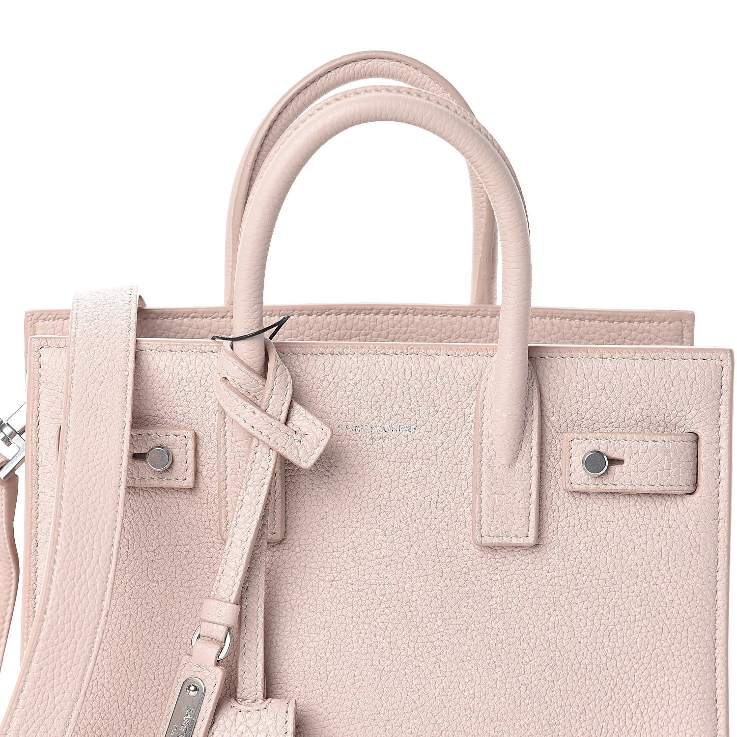 Saint Laurent Grained Calfskin Nano Supple Sac De Jour Marble Pink 8 of 10