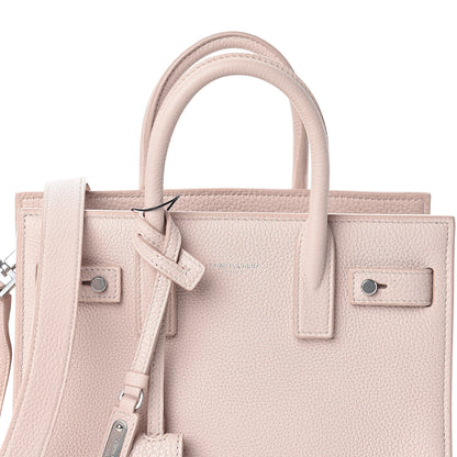 Saint Laurent Grained Calfskin Nano Supple Sac De Jour Marble Pink 8 of 10