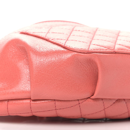 Chanel Crumpled Glazed Lambskin Quilted Waist Bag Fanny Pack Pink 7 of 8