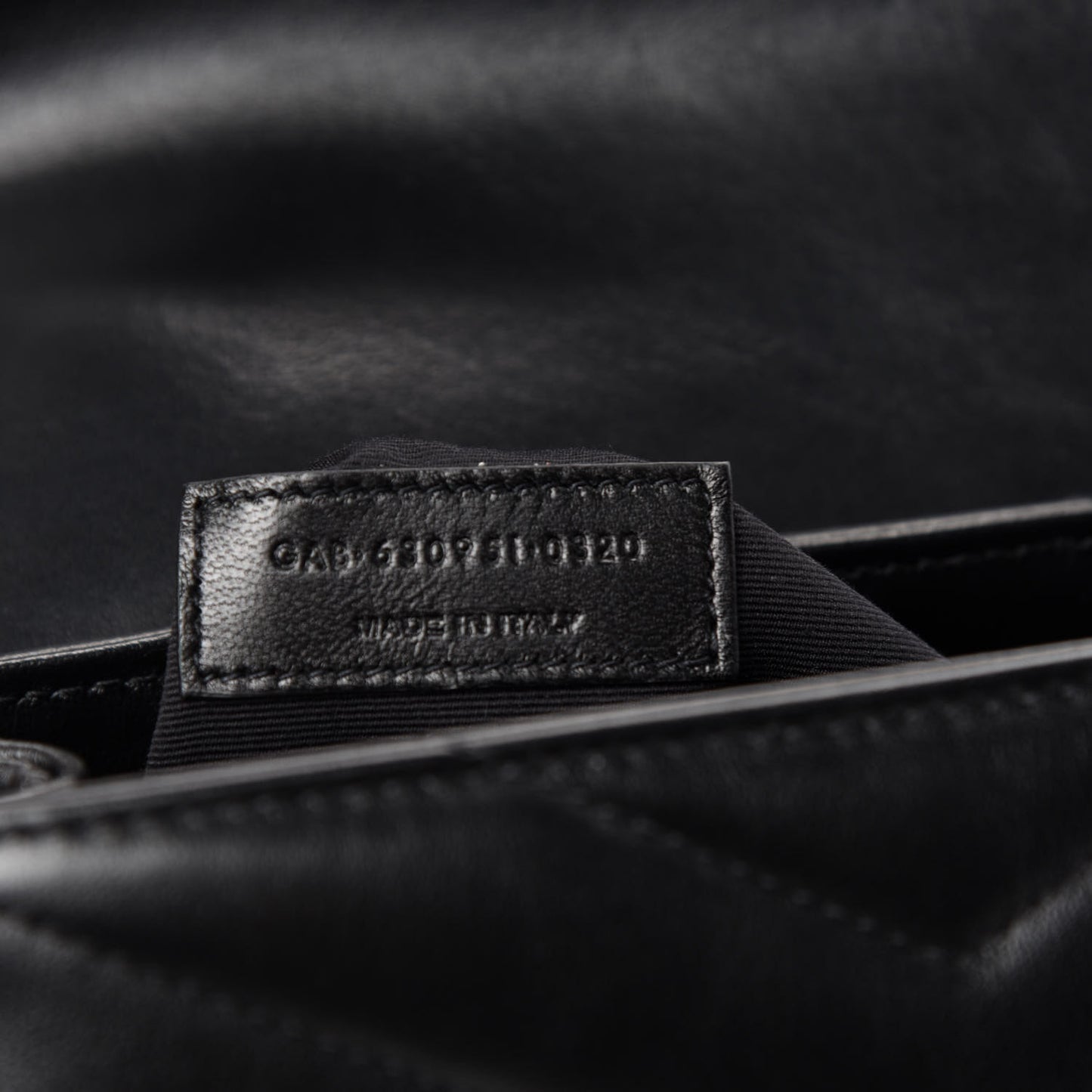 Calfskin Y Quilted Monogram Toy Loulou Crossbody Bag Black