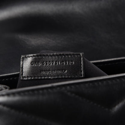 Saint Laurent Calfskin Y Quilted Monogram Toy Loulou Crossbody Bag Black 10 of 11