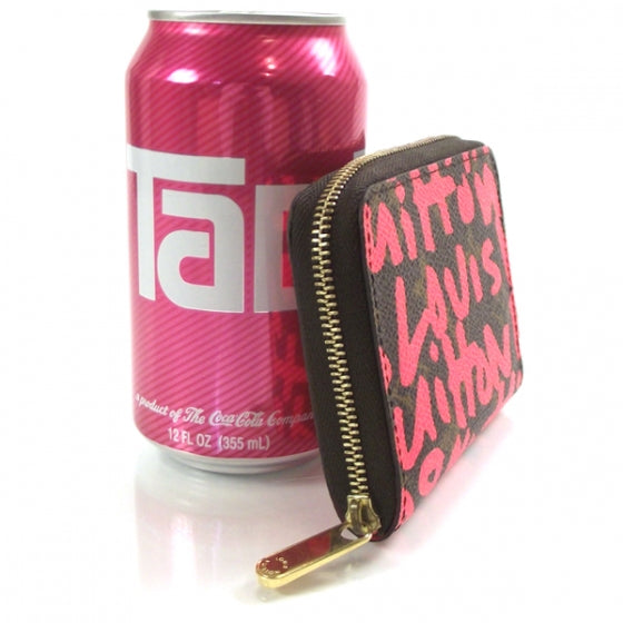 Monogram Graffiti Zippy Coin Purse Fuchsia