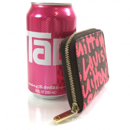 Louis Vuitton Monogram Graffiti Zippy Coin Purse Fuchsia 3 of 6