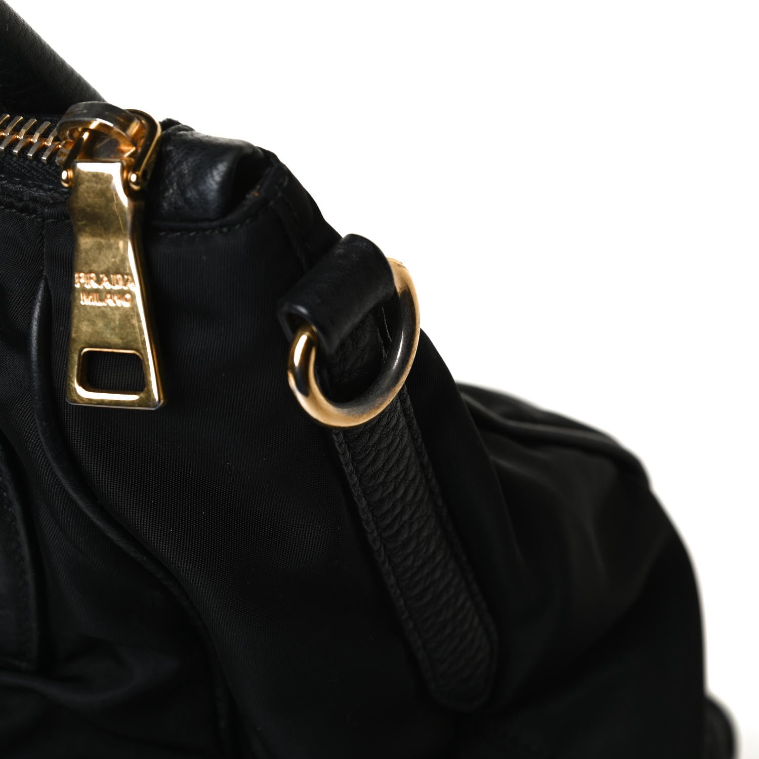 Prada Tessuto Nylon Cervo Shoulder Bag Black 13 of 18