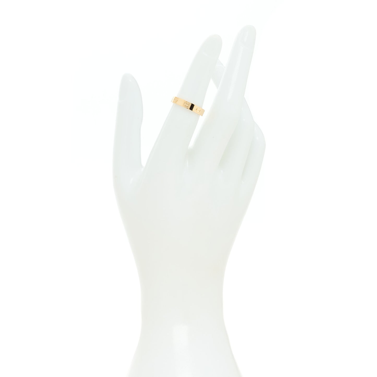 18K Yellow Gold 3.5mm LOVE Wedding Band Ring 50 5.25