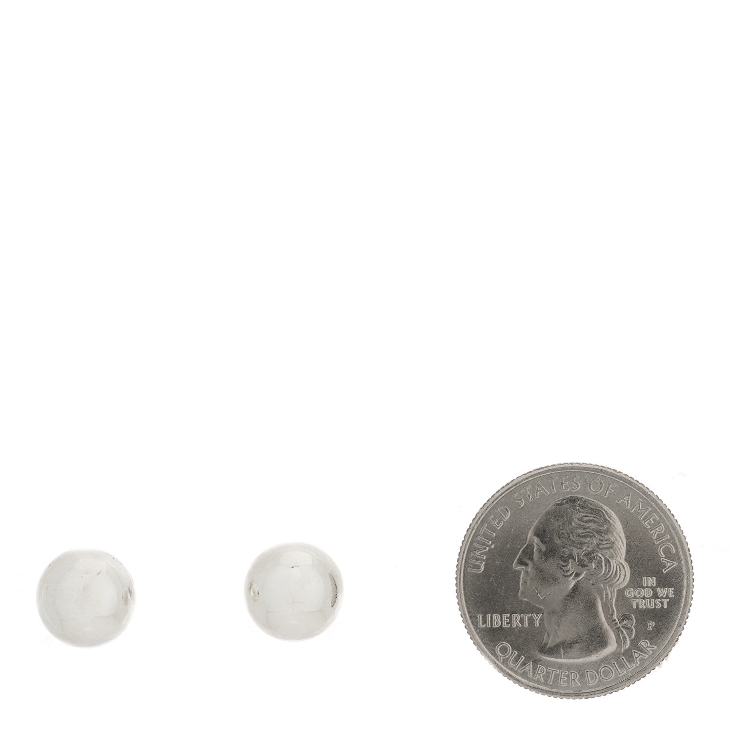 Tiffany Sterling Silver 10mm HardWear Ball Earrings 2 of 4