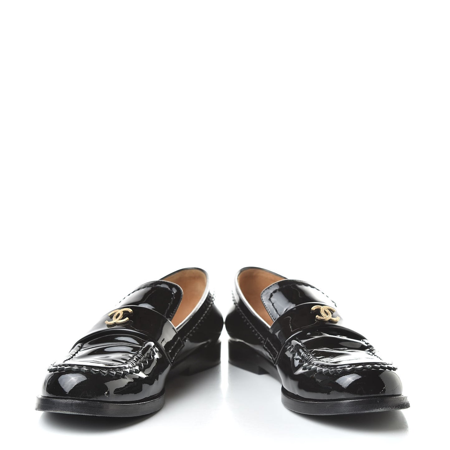 Patent CC Mocassin Loafers 39.5 Black