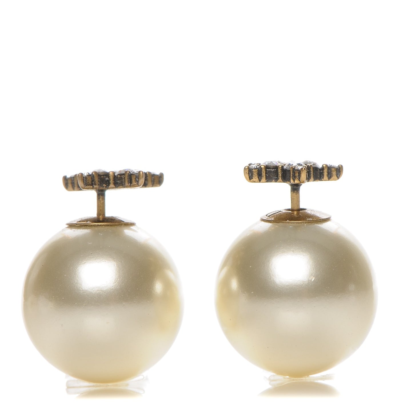 Pearl Crystal Star Mise En Dior Tribal Earrings