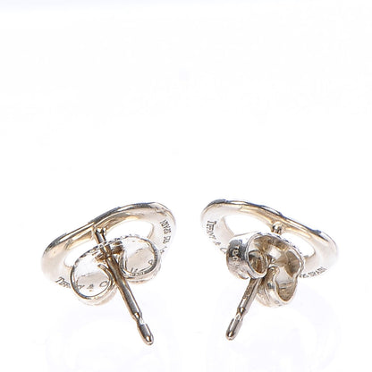 Tiffany Sterling Silver 11mm Elsa Peretti Open Heart Earrings 4 of 7