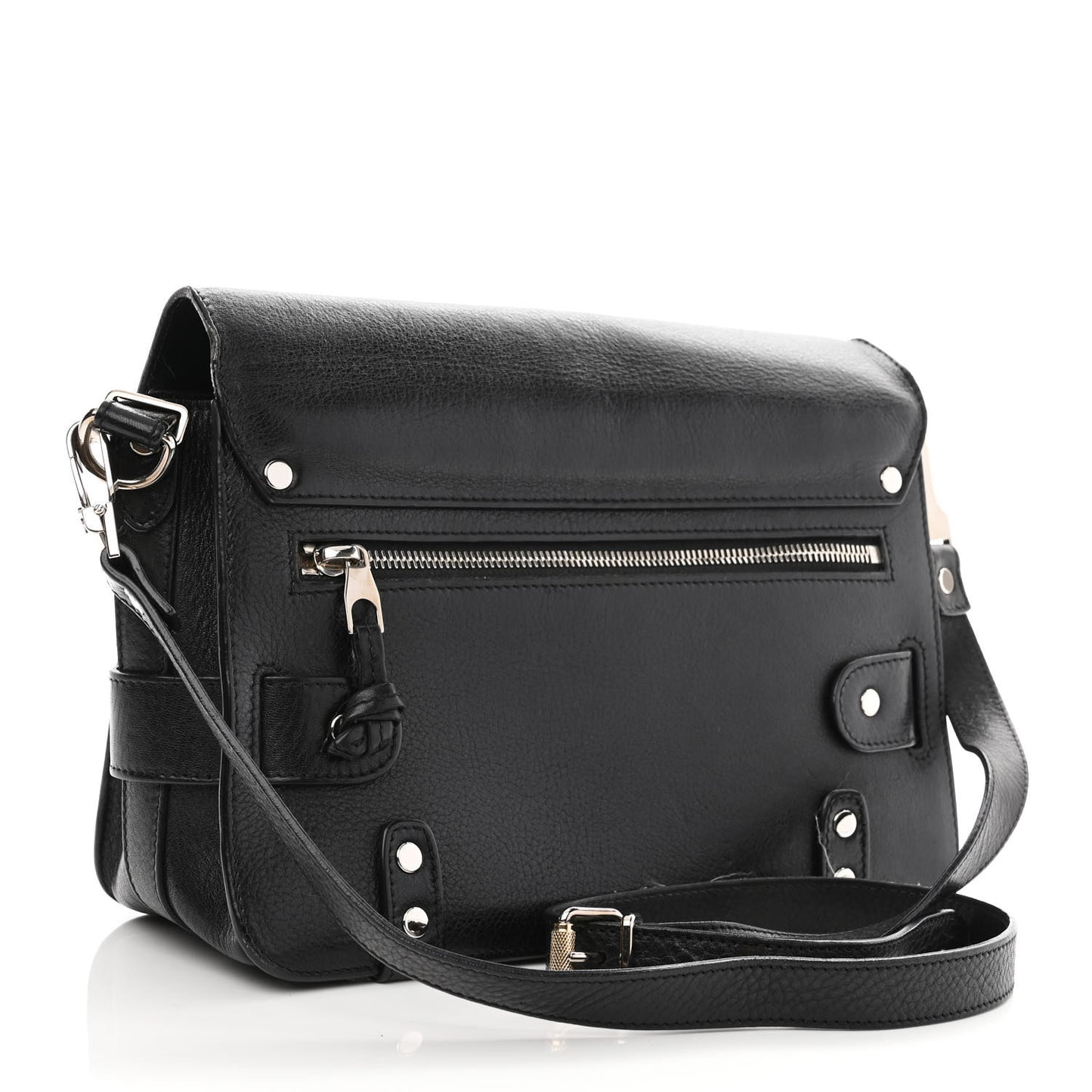 Calfskin PS11 Classic Shoulder Bag Black