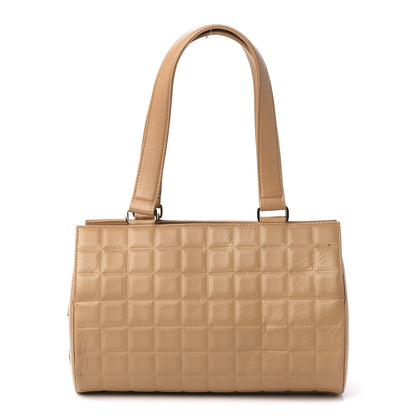 Chanel Lambskin Chocolate Bar Quilted Bag Beige 1 of 12