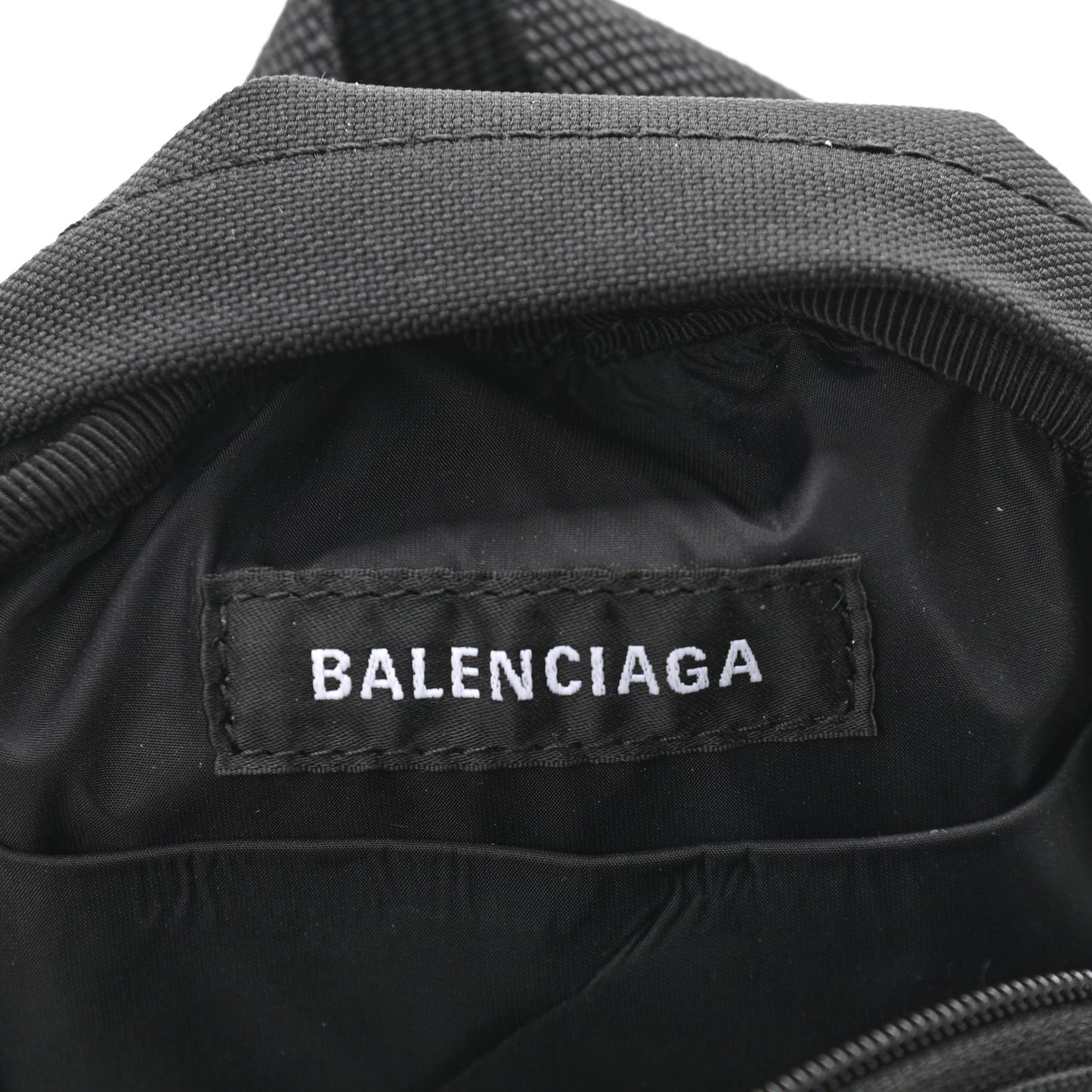 Recycled Casual Nylon Mini Oversized Backpack Black