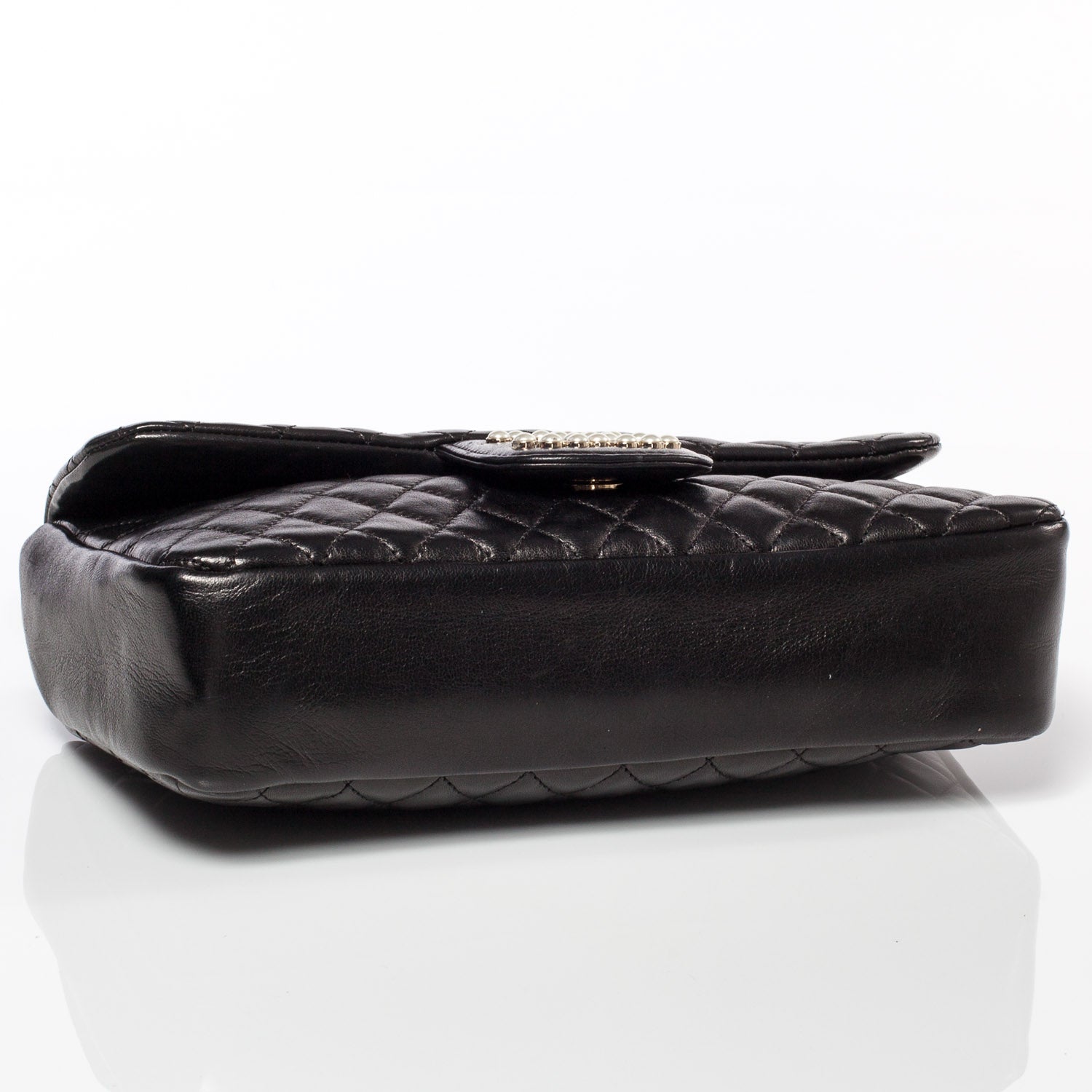 Chanel Lambskin Medium Westminster Pearl Flap Black 4 of 9