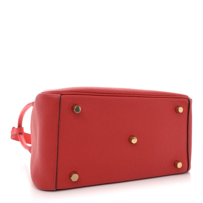 Hermes Taurillon Clemence Lindy 26 Rouge De Coeur 4 of 12