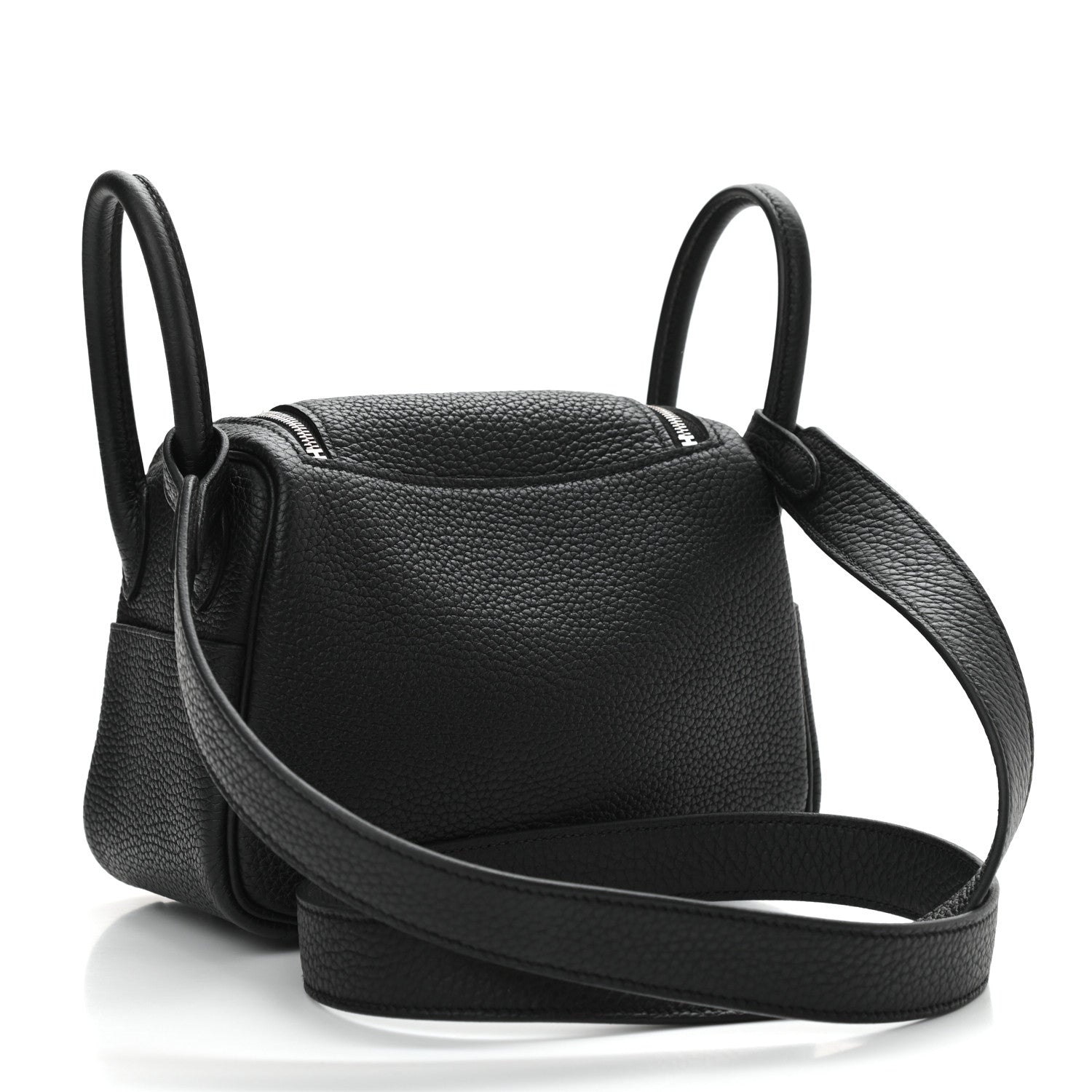 Hermes Taurillon Clemence Mini Lindy 20 Black 3 of 12
