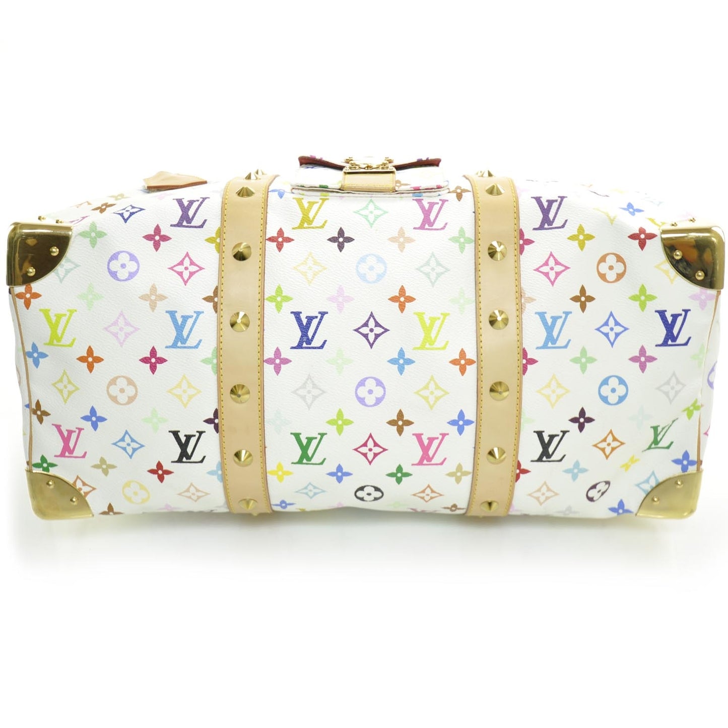 Monogram Multicolor Keepall 45 White
