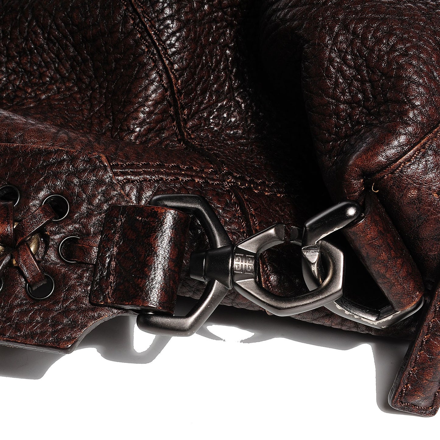 Pebbled Calfskin Large Nightingale Brown