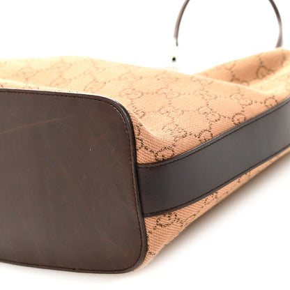 Gucci Denim Monogram Medium Hobo Brown 10 of 10