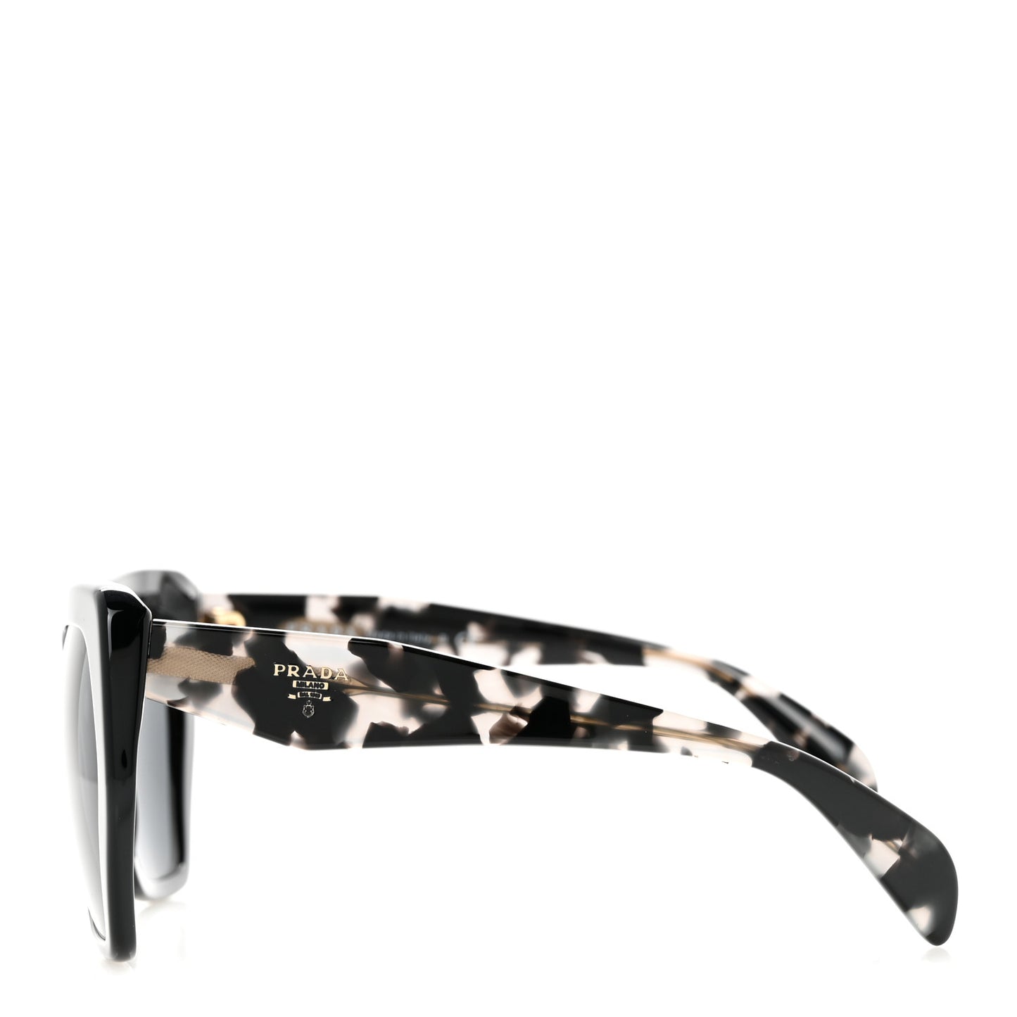 Acetate Sunglasses SPR 16R Black Tortoise Grey