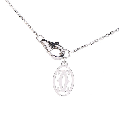 Cartier 18K White Gold Diamond Symbols Cross Pendant Necklace 5 of 6