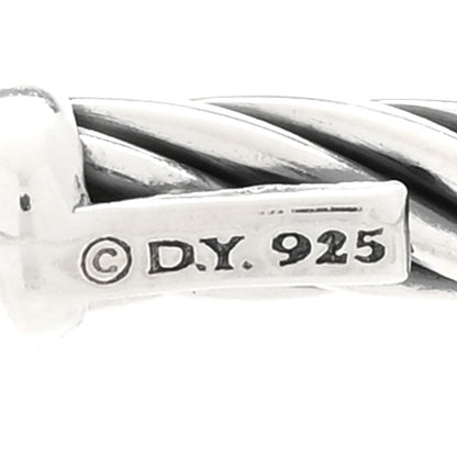 David Yurman Sterling Silver Medium Cable Classics Hoop Earrings 4 of 4
